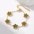 Eilieck 316l aço inoxidável flor trevo zircão pulseira para mulheres menina 2 - loja online