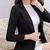 Mulheres cor sólida formal fino blazers mangas compridas streetwear primavera o - comprar online