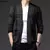2025 moda masculina de malha cardigan jaqueta estilo coreano listrado fino ajust - Achei Ofertas