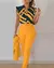 Conjunto de agasalho estampado floral feminino, top de manga plissada, calça co na internet