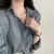 Camisa da moda coreana para mulheres, blusa anti-UV, streetwear simples, camisa - loja online
