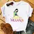 Casual disney cartoon mulan impressão gráfica das mulheres camiseta 90s blusas - comprar online