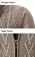 blusa jaqueta outono e inverno novo cashmere acolchoado quente casual casaco de malha mas - comprar online