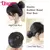 Cabelo sintético coque mulher em linha reta updo laço de cabelo elástico de b na internet