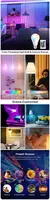 16 núcleos rgb lâmpada led multicolorida e27 220v iluminação doméstica regu - loja online