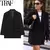 Traf blazer preto feminino novo em jaquetas escritório casual longo blazer mulh - loja online