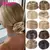 Cabelo sintético coque mulher em linha reta updo laço de cabelo elástico de b - Achei Ofertas