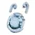 T8 pro tws fones de ouvido bluetooth transparente com display digital led sem fi - comprar online
