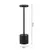 Simples led recarregável toque metal candeeiro de mesa três núcleos cabeceira