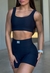 CONJUNTO TOP SANTABELLA 2.0 + SHORTS CANELADO BLACK - comprar online