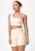 CONJ. SHORTS + TOP CANELADO AREIA - comprar online