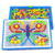 Brinquedos Educativos Montessori Artesanais, Jogo de Puzzle 3D Inteligente, DIY Jigsaw Board, Prego Cogumelo, Presentes, 296 peças por conjunto