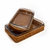 SET X2 FUENTES DE VIDRIO + MARCO RATAN BROWN 29 34