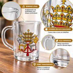 Caneca De Vidro Vaticano - Use Benedicta