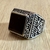 Anillo Ornado Negro - comprar online