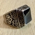 Anillo Ornado Negro - Kalabera