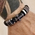Pulsera Cruz Medieval, acero y cuero en internet