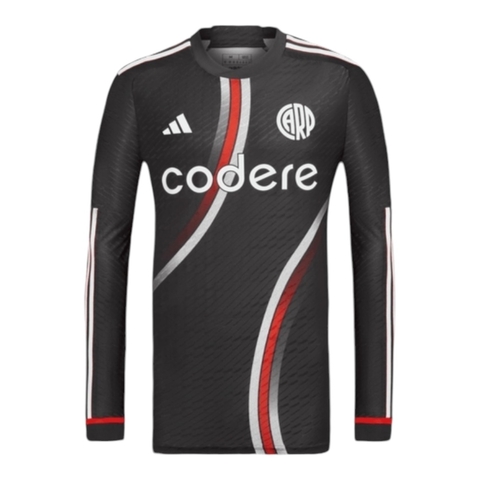 Camisa River Plate III 24/25 manga longa - Torcedor Adidas Masculina - Preta