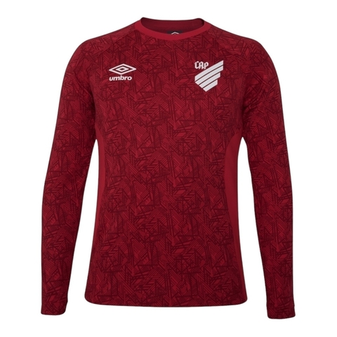 Camisa Athletico Paranaense Treino 24/25 manga longa - Torcedor Umbro Masculina - Vermelha