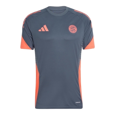 Camisa Bayern de Munique Treino 25/26 - Torcedor Adidas Masculina - Cinza com detalhes em laranja