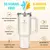 Imagem do Romantic Crown Copo Térmico Inox 1,2l Com Alça, Tampa, Canudo Inox E Escova