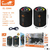 CAIXA DE SOM BLUETOOTH 32W LED RGB RESISTENTE A AGUA (2 CAIXAS) ELETROMEX EL1044 PRETA