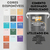 Efeito Cimento Queimado Perolizado Decorativo 1.2kg Todas as Cores Disponiveis Efeito Aveludado Uso Interno e Externo - comprar online