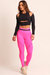 Calça Fitness Rosa Neon Poliamida Feminina - CAL5470 - comprar online