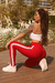 Calça Fitness Vermelha Poliamida Feminina - CAL5515 - Voga Sports