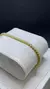 Pulseira Riviera 3 Garras 3mm em Prata 925 e Banho em Ouro Amarelo 18k