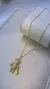 Colar Com Pingente Urso em Prata 925 Banho em Ouro Amarelo 18k e Pedras Incolores
