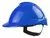 Casco De Trabajo + Arnés Plástico Azul