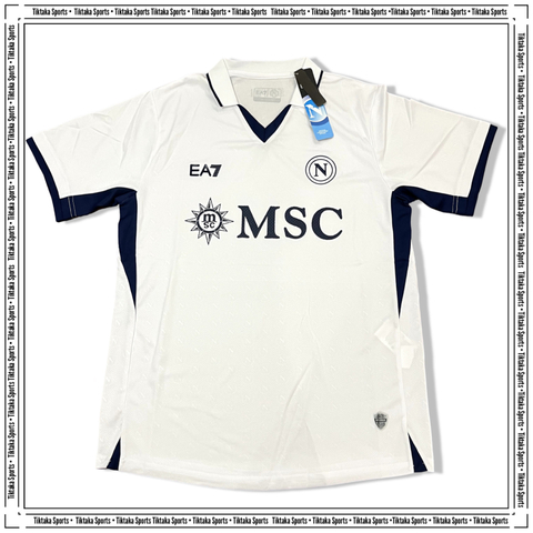 Camisa Napoli Away 24/25 - Torcedor EA7 Masculino - Branco - comprar online