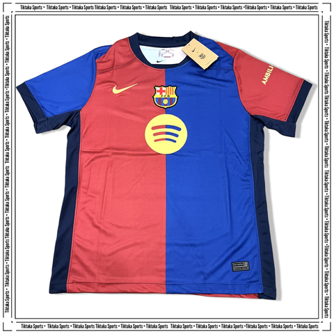 Camisa Barcelona Home 24/25 - Torcedor Nike Masculino - Azul Grená