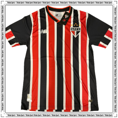 Camisa São Paulo Away 24/25 Torcedor New Balance Masculino - Vermelho - comprar online