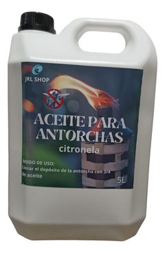 Aceite Para Antorchas 5lts Citronella Repelente Jardin.