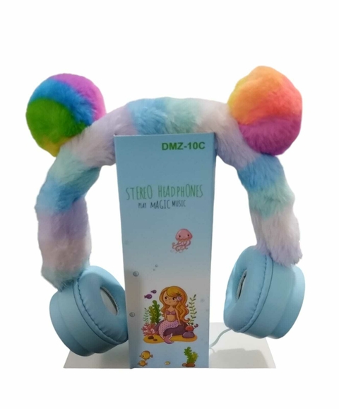 Auriculares Vincha Osito Con Cable Y Peluche - comprar online