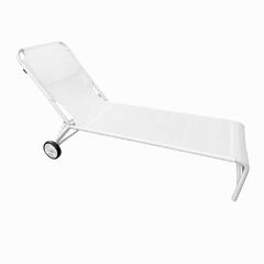 Repuesto Tapizado Reposera Pileta Con Ruedas Blanco - comprar online