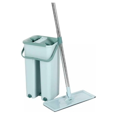 Mopa Plana Gira 360 Con Balde Escurridor / Limpieza Total - comprar online