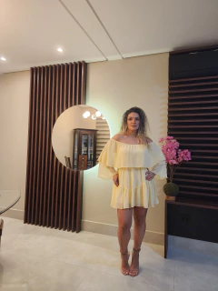 Macaquinho ciganinha Valentina amarelo - comprar online
