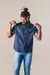 Camisa jeans masculina manga curta - comprar online