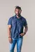 Camisa jeans masculina manga curta - loja online