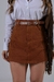 Saia Jeans - Marrom - comprar online