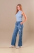 Calça Jeans Wide Leg B/ Desfiada Feminina - Sorelle Brumadinho