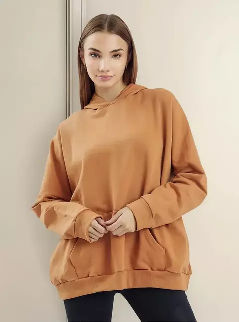 BUZO CANGURO ALGODON OVERSIZE SWEET LADY SPORT (SW20313-030) - comprar online