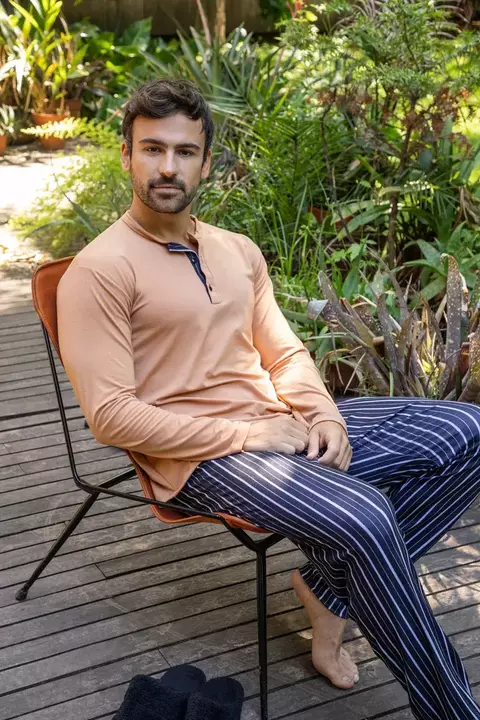 PIJAMA HOMBRE PANTALON RAYADO IGNACIO BILBAO BIANCA SECRETA (BIA25561) - comprar online