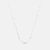 Choker Corrente Elos de Coração Prata 45 cm