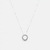 Colar de Prata Circulo Cravejado Feminino