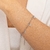Pulseira de Aço Inoxidável com Zircônias Azul na internet
