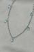 Colar de Aço Inoxidável com Zircônias Azul - loja online